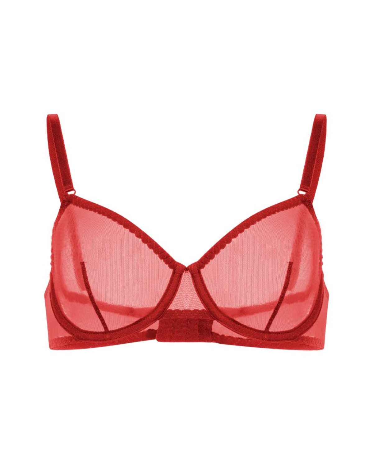 Бюстгальтер із сітки ZHILYOVA LINGERIE Ocean red