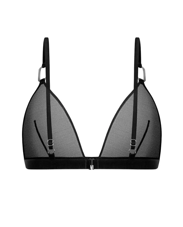 Бюстгальтер из сетки ZHILYOVA LINGERIE Black Ember