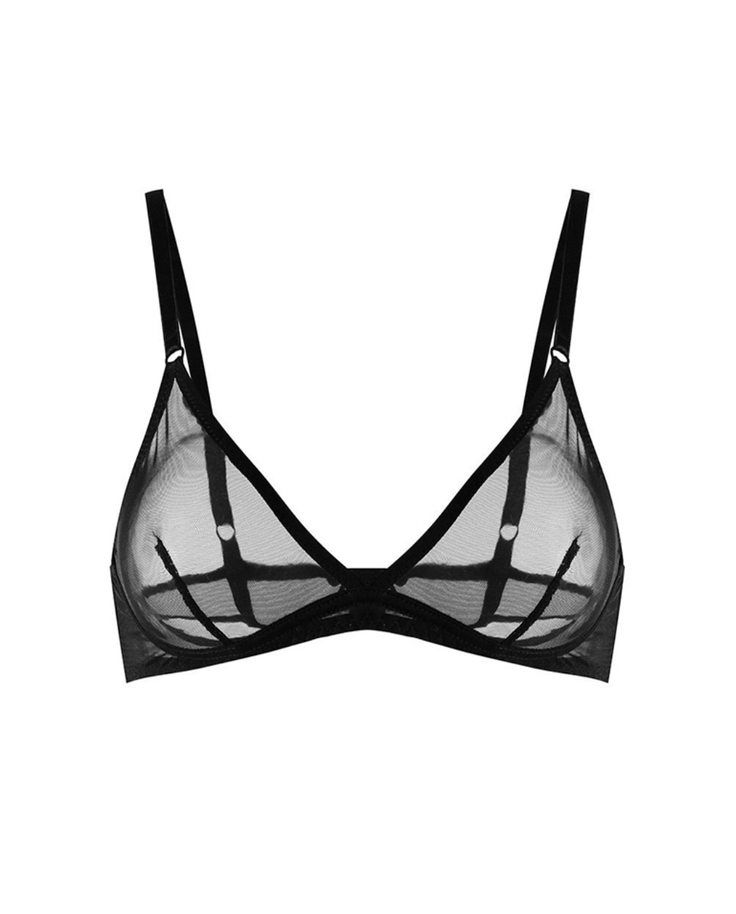 ZHILYOVA LINGERIE Черный сетчатый бюстгальтер Unnamed 5