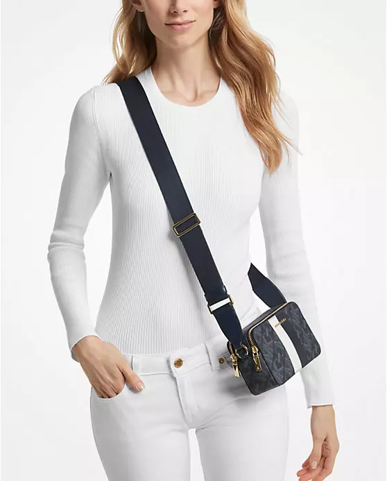 Сумка на плече MICHAEL KORS Navy Blue Jet Set