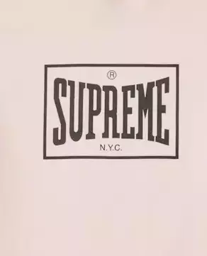 SUPREME Pink Warm Up Tee фиолетовый 