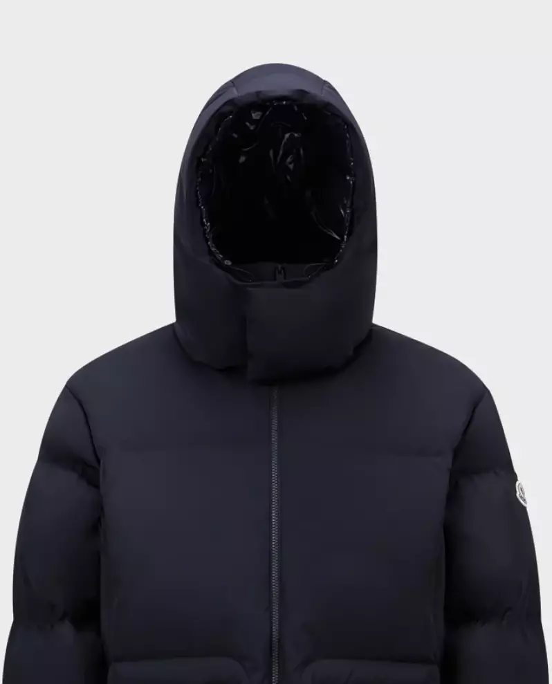 Темно-синій пуховик MONCLER