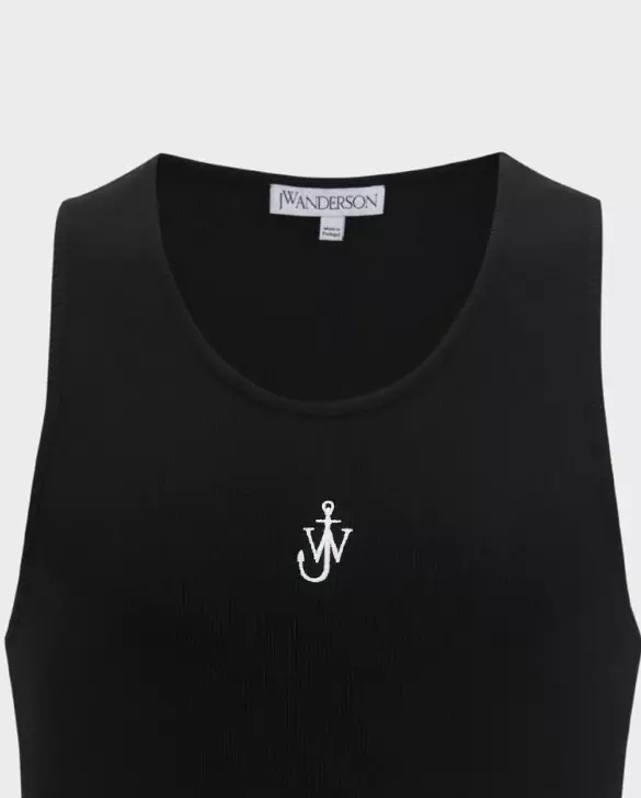 JW ANDERSON Чорна футболка з логотипом