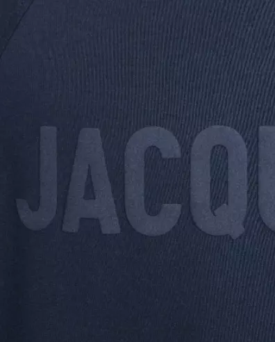 Футболка з принтом JACQUEMUS темно-синя