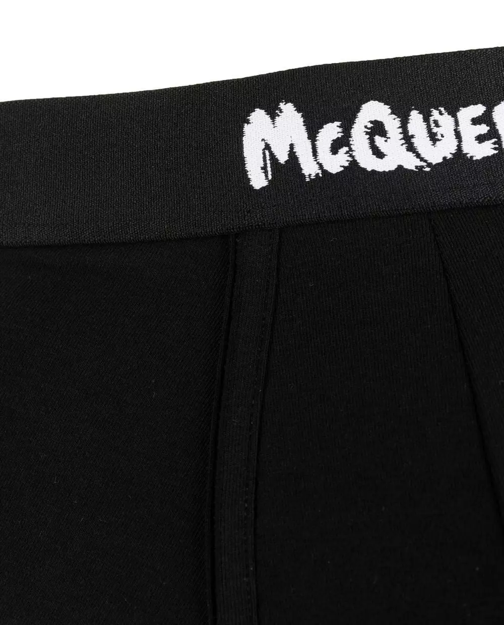 ALEXANDER MCQUEEN Чорні боксерські шорти з логотипом