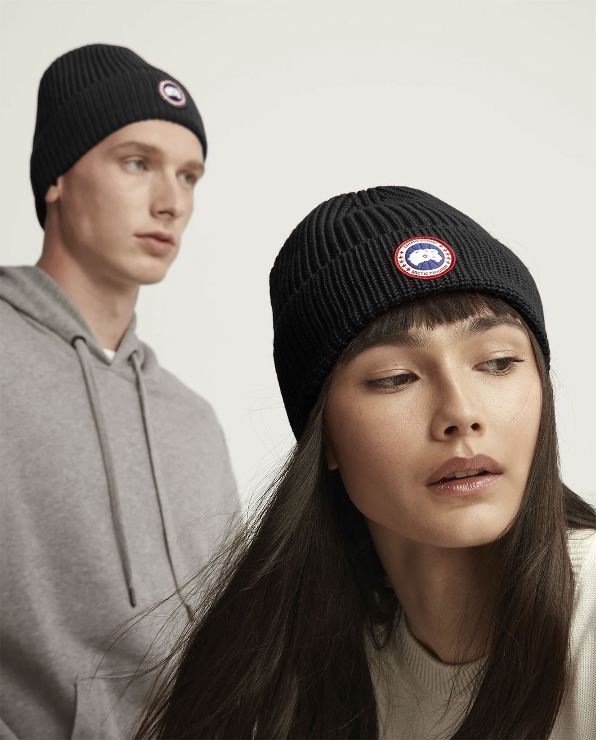 CANADA GOOSE Чорна кепка з логотипом Arctic