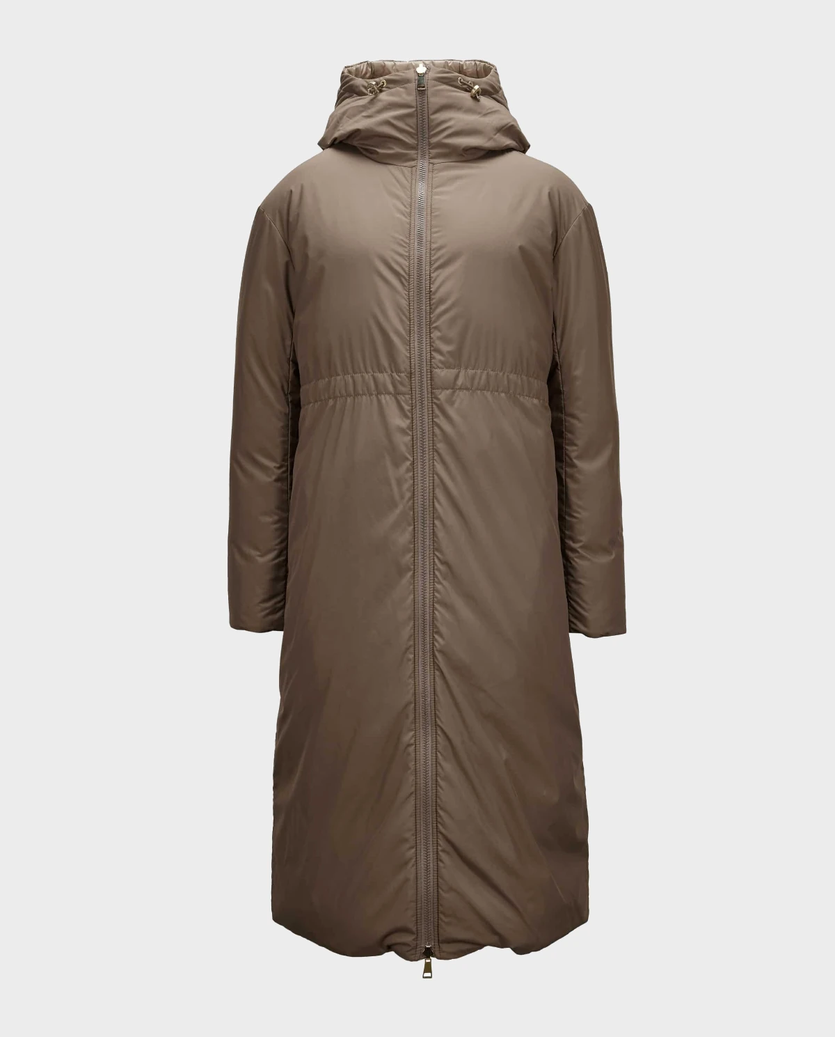 Коричневе двостороннє пальто MONCLER