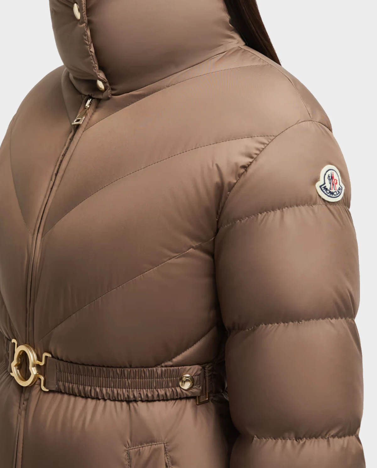 MONCLER Коричневий пуховик