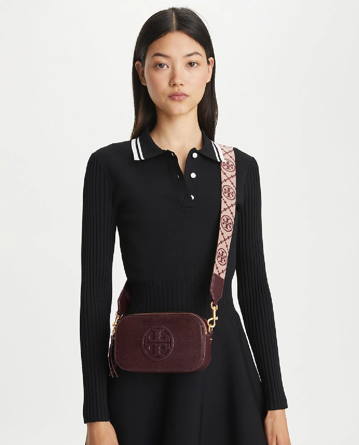 Міні-сумка TORY BURCH Burgundy Miller Mini Crossbody