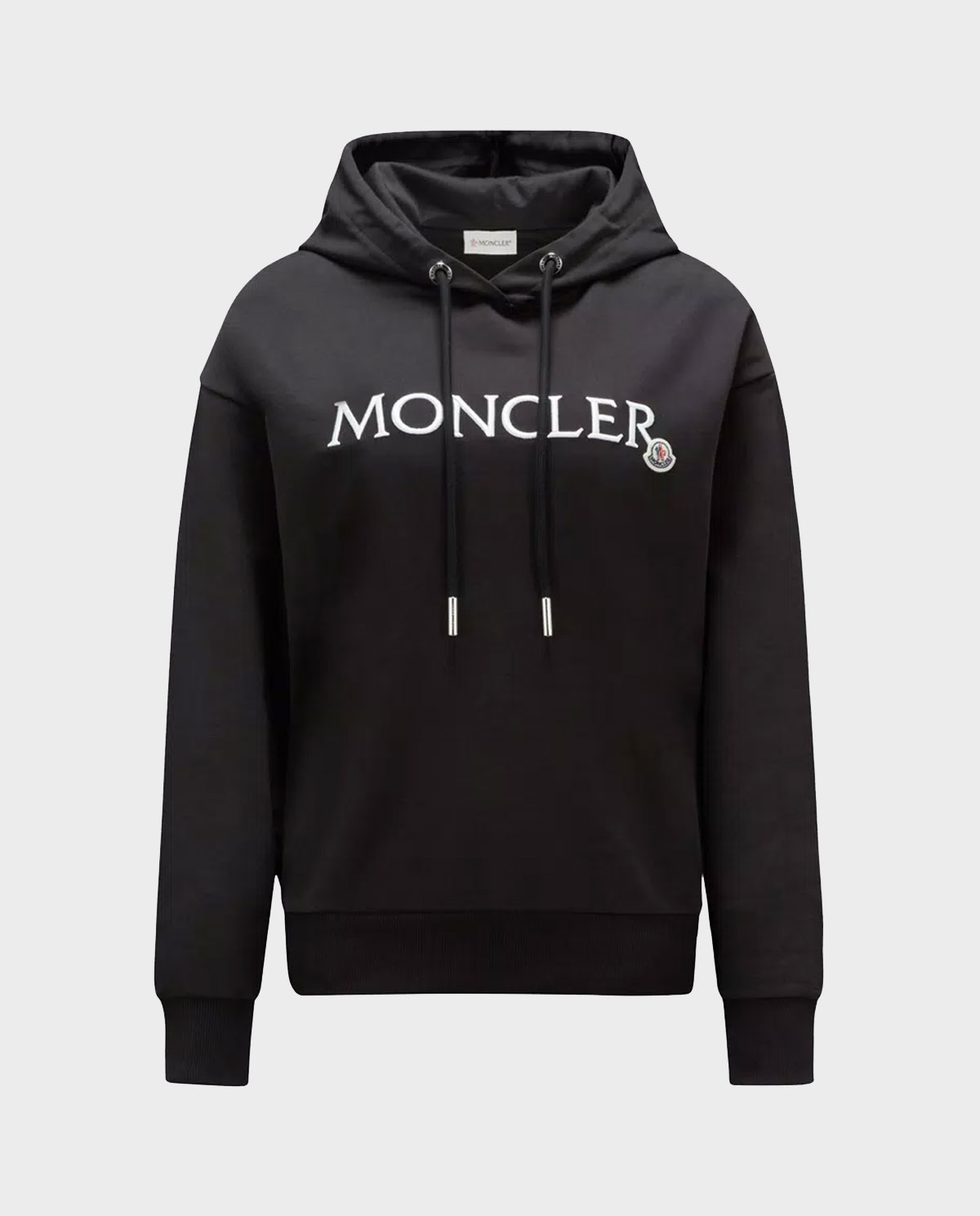 MONCLER Чорна толстовка з логотипом