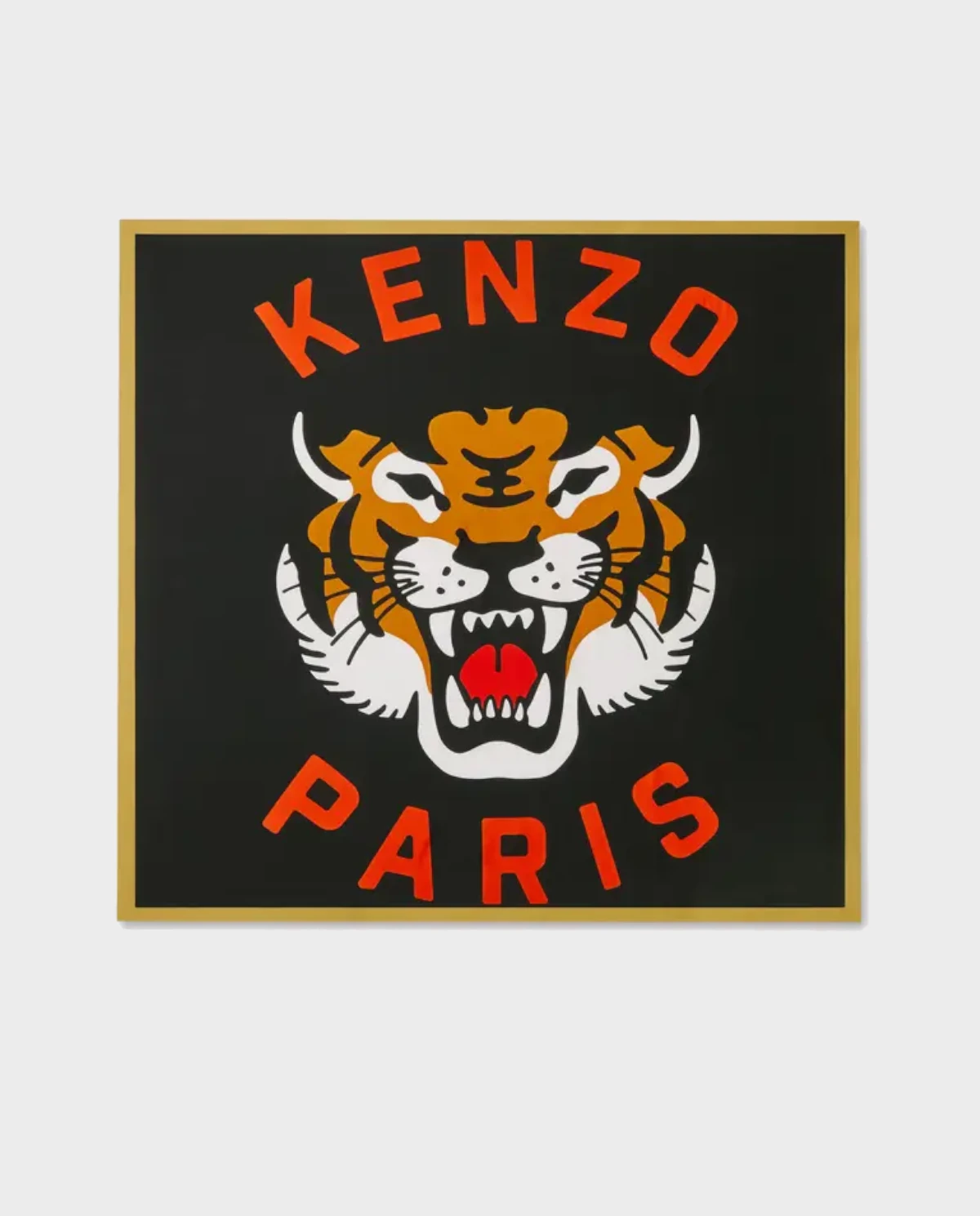 KENZO Чорний шовковий шарф