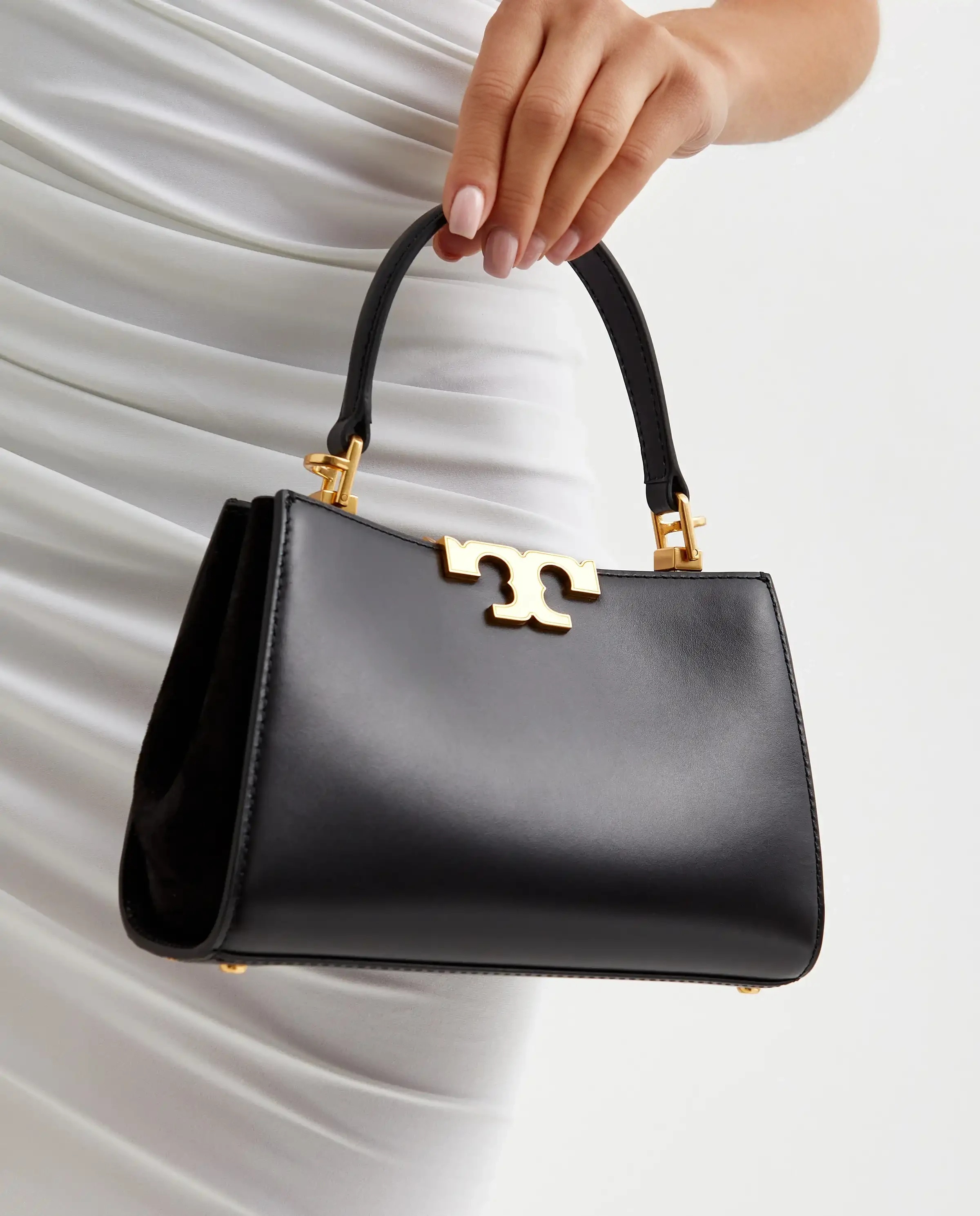 TORY BURCH Черная мини сумка Eleanor Satchel 