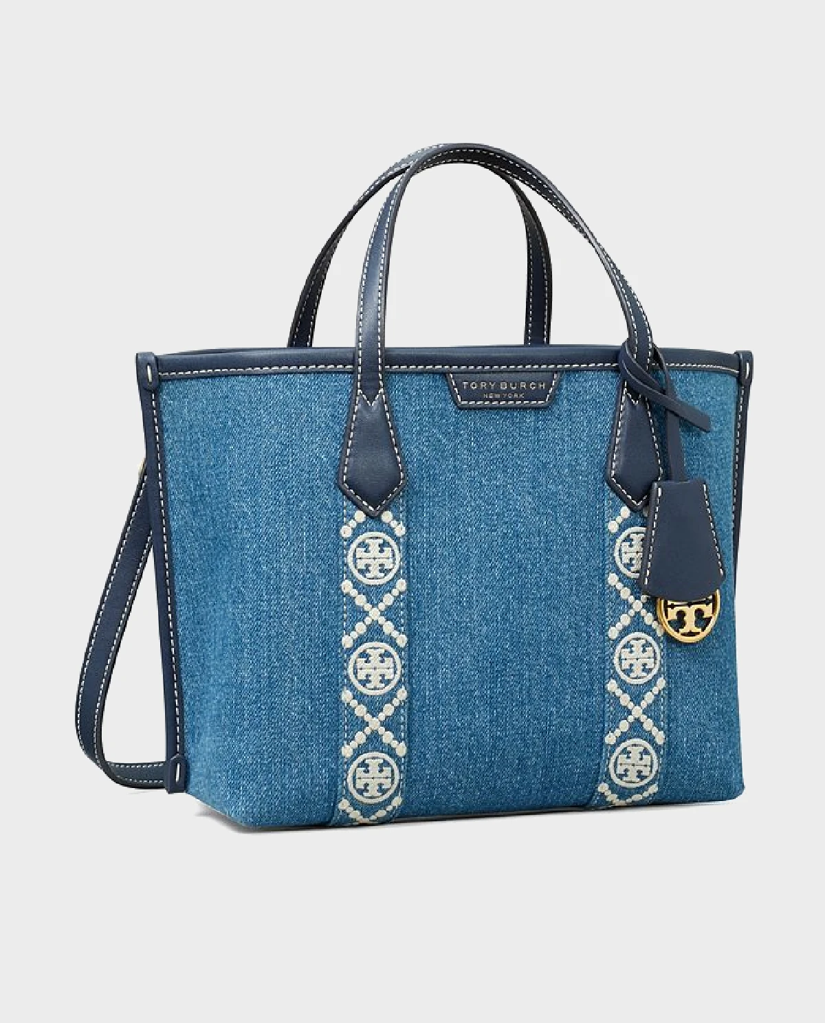 TORY BURCH Синяя джинсовая сумка Perry маленькая 