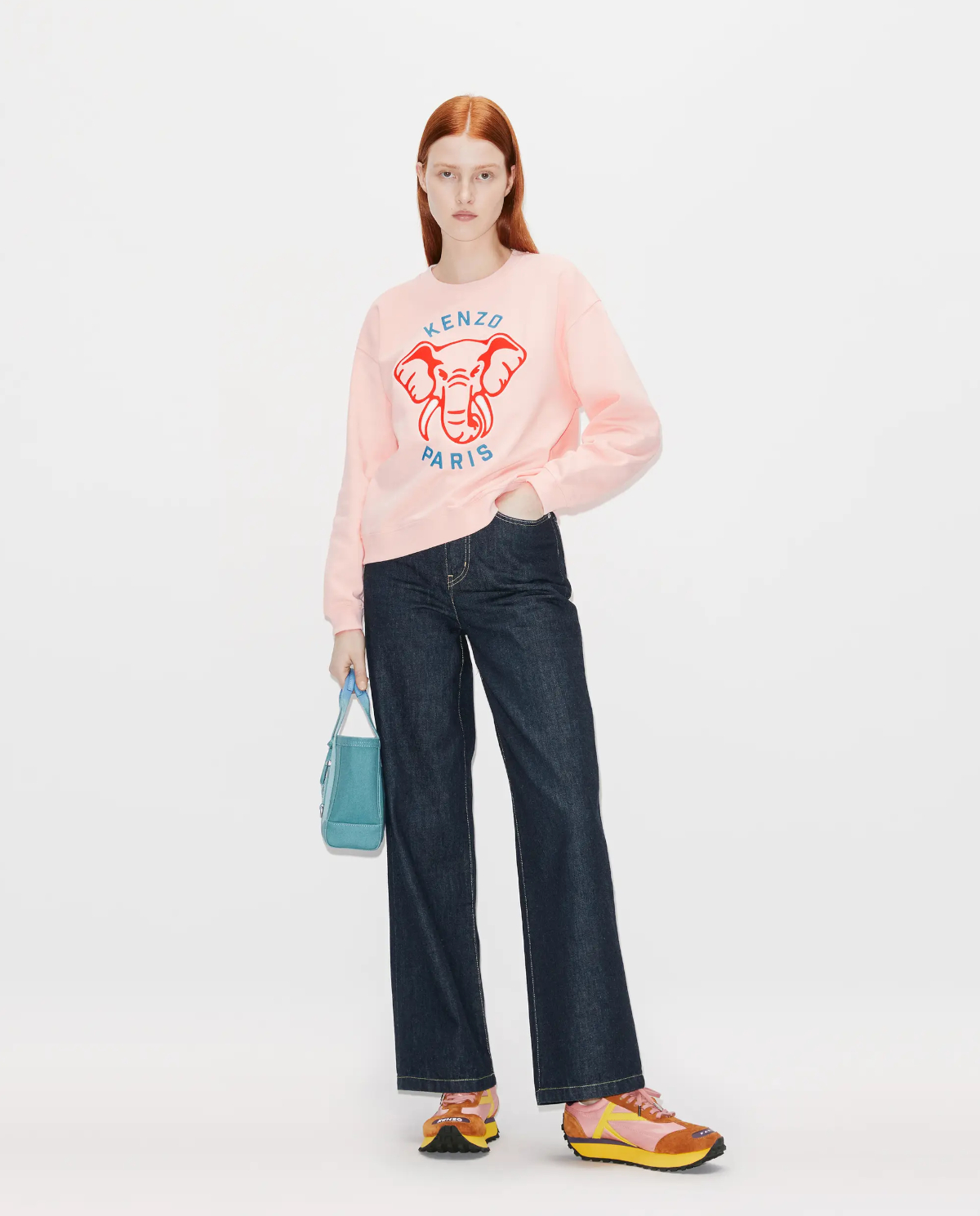 Графічний світшот KENZO Pink Varsity Junge