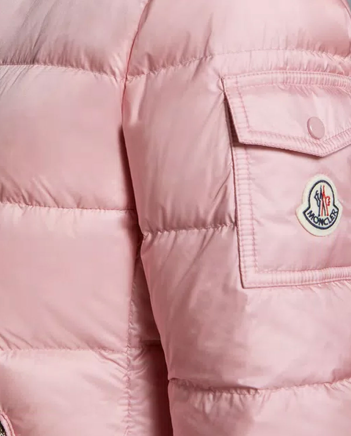 MONCLER Рожева пухова куртка Gles