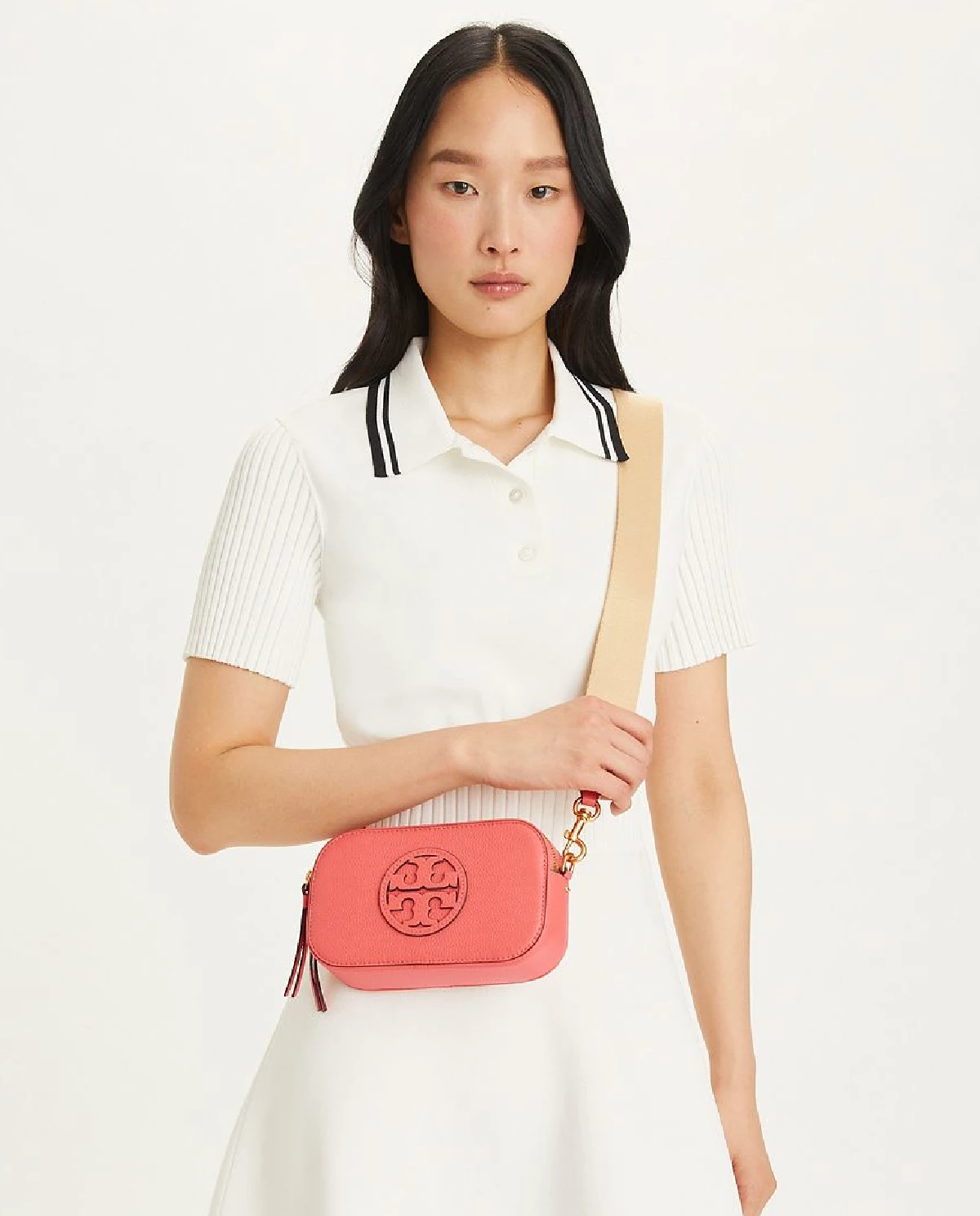 TORY BURCH Розовая сумка Miller Mini Crossbody 