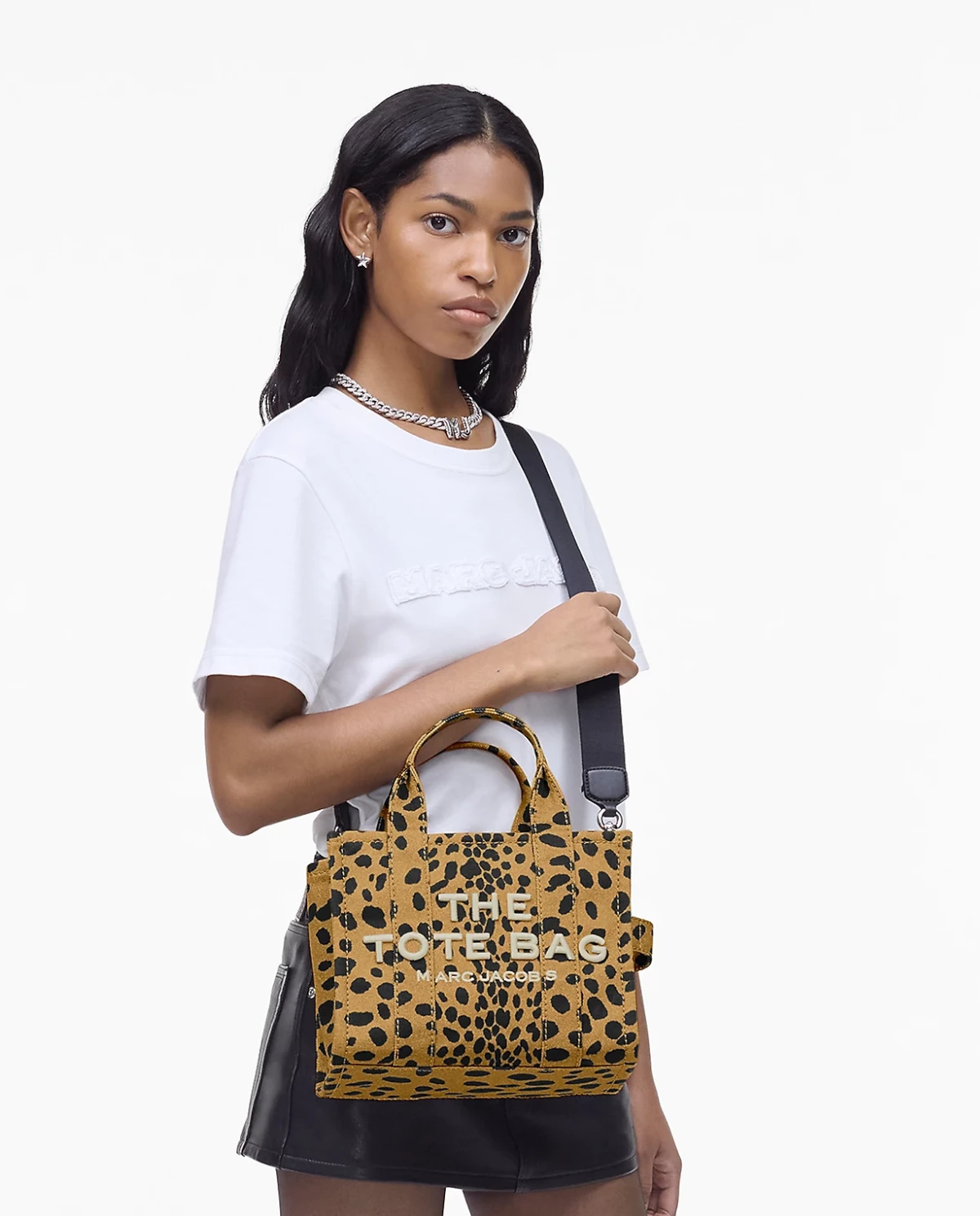 MARC JACOBS Сумка The Cheetah Small Tote з леопардовим принтом