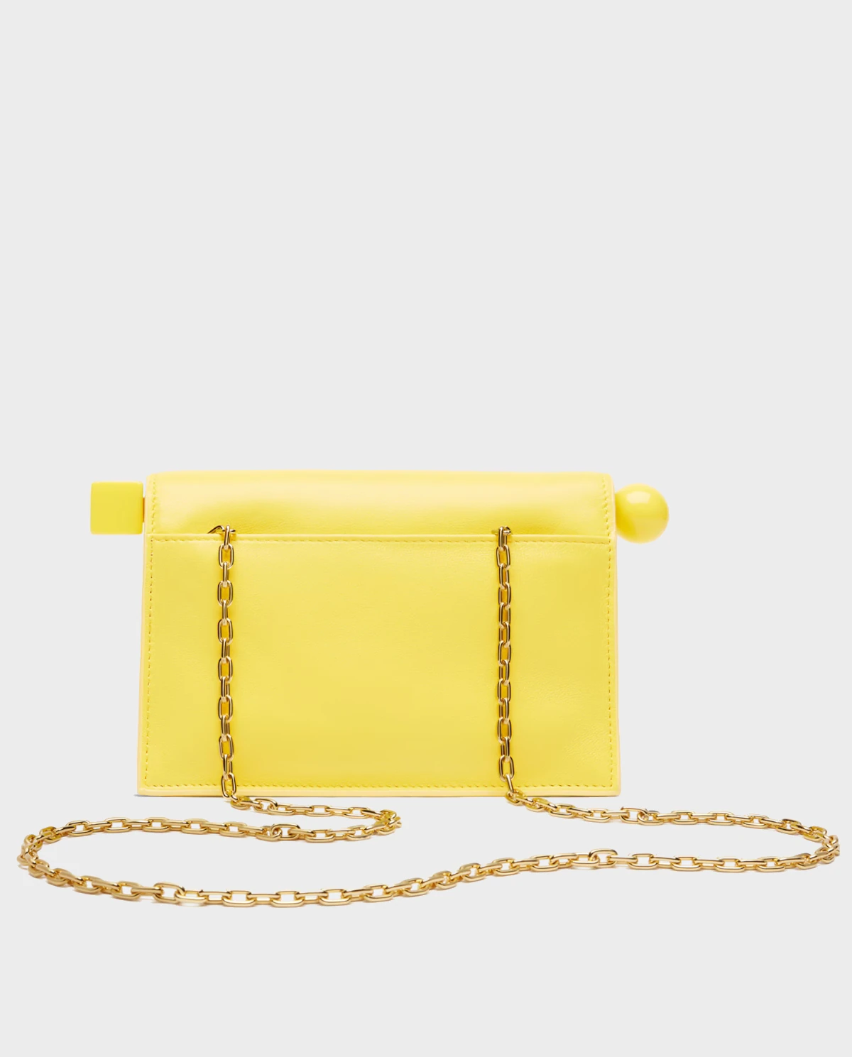 JACQUEMUS Желтая сумочка La Petite Pochette Rond C 