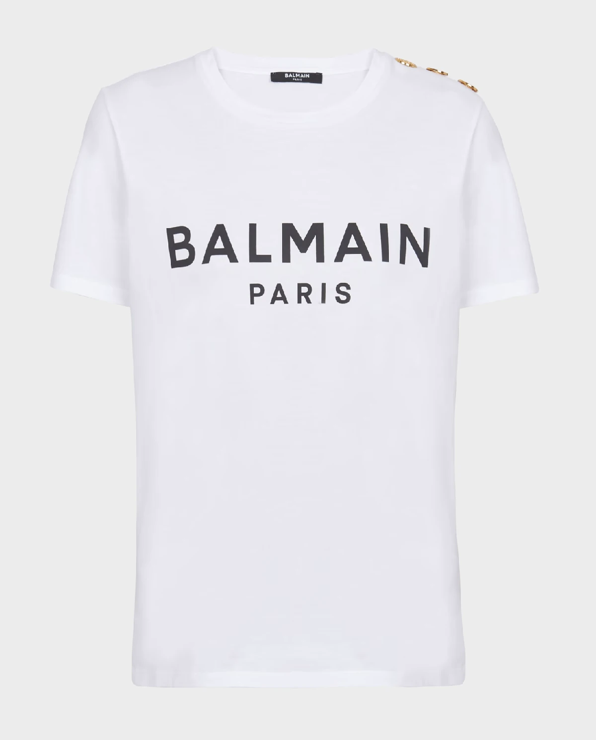 BALMAIN Біла футболка з логотипом