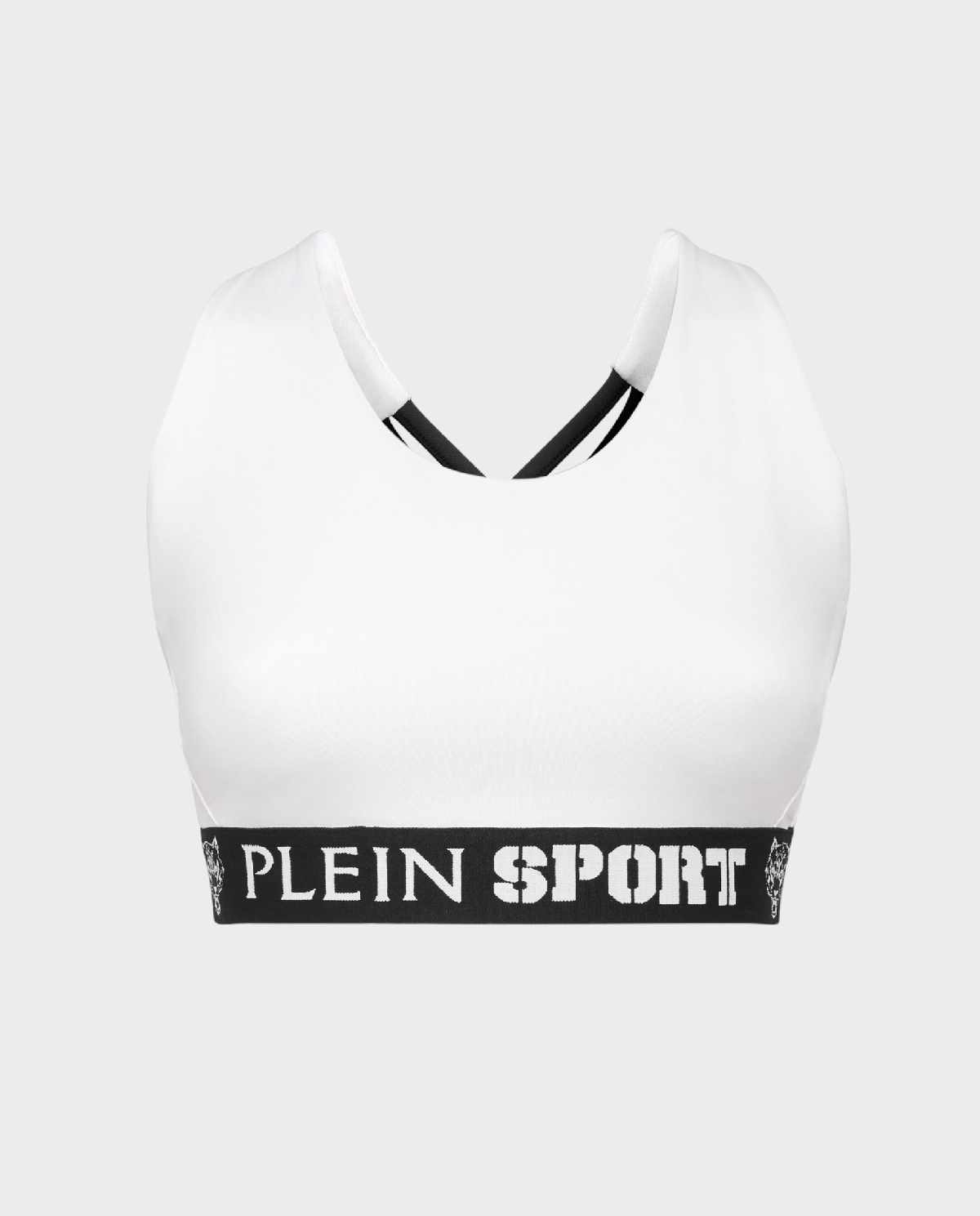 PLEIN SPORT Білий топ із логотипом