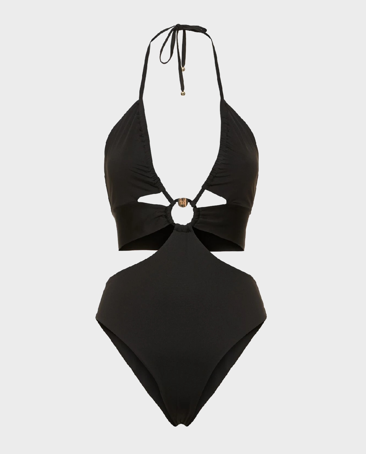 MAX MARA BEACHWEAR Чорний купальний костюм Клеопатри