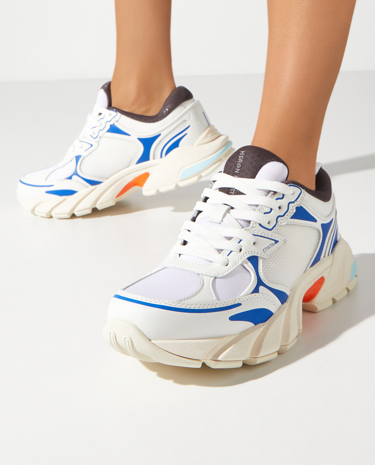 Кросівки HERON PRESTON White Block Stepper