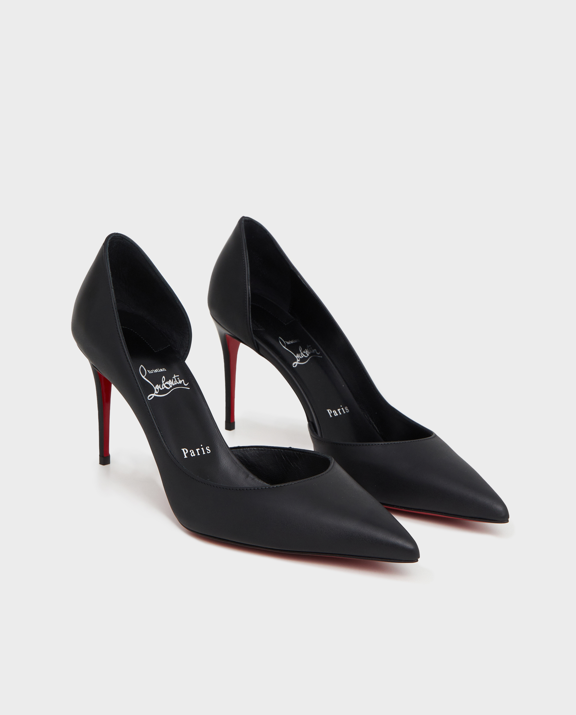 CHRISTIAN LOUBOUTIN Чорні шпильки Iriza 8,5 см фотографія 2