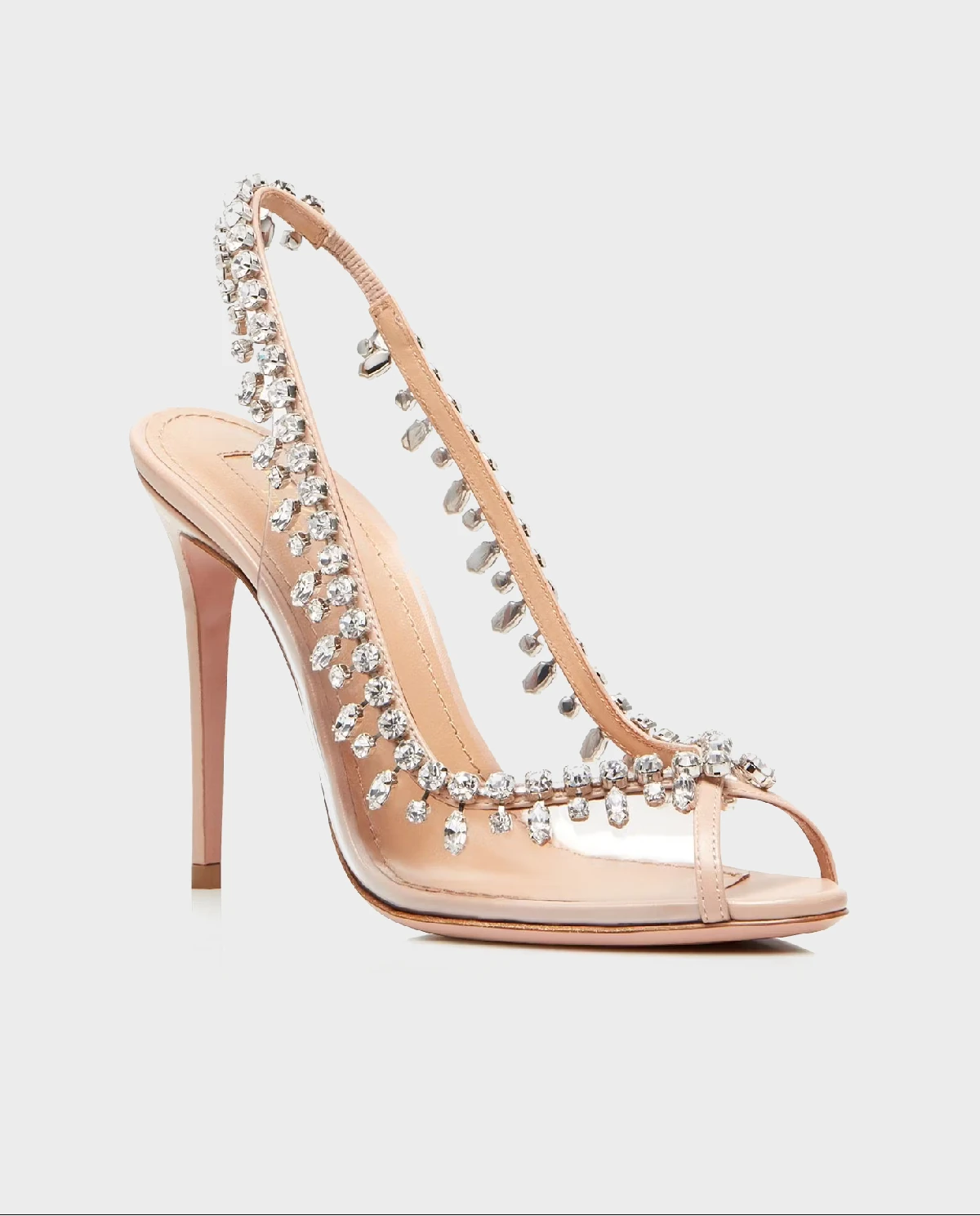 Рожеві шпильки AQUAZZURA Temptation Crystal 105