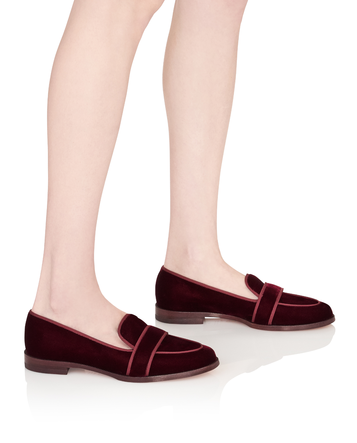 Мокасини AQUAZZURA Burgundy Martin