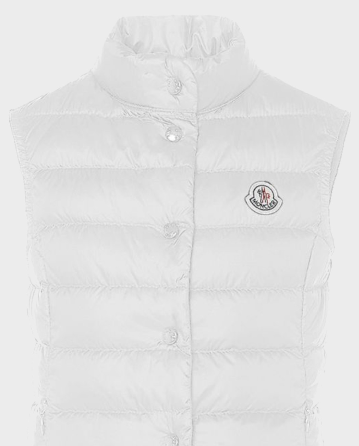 MONCLER KIDS Біла стьобана жилетка