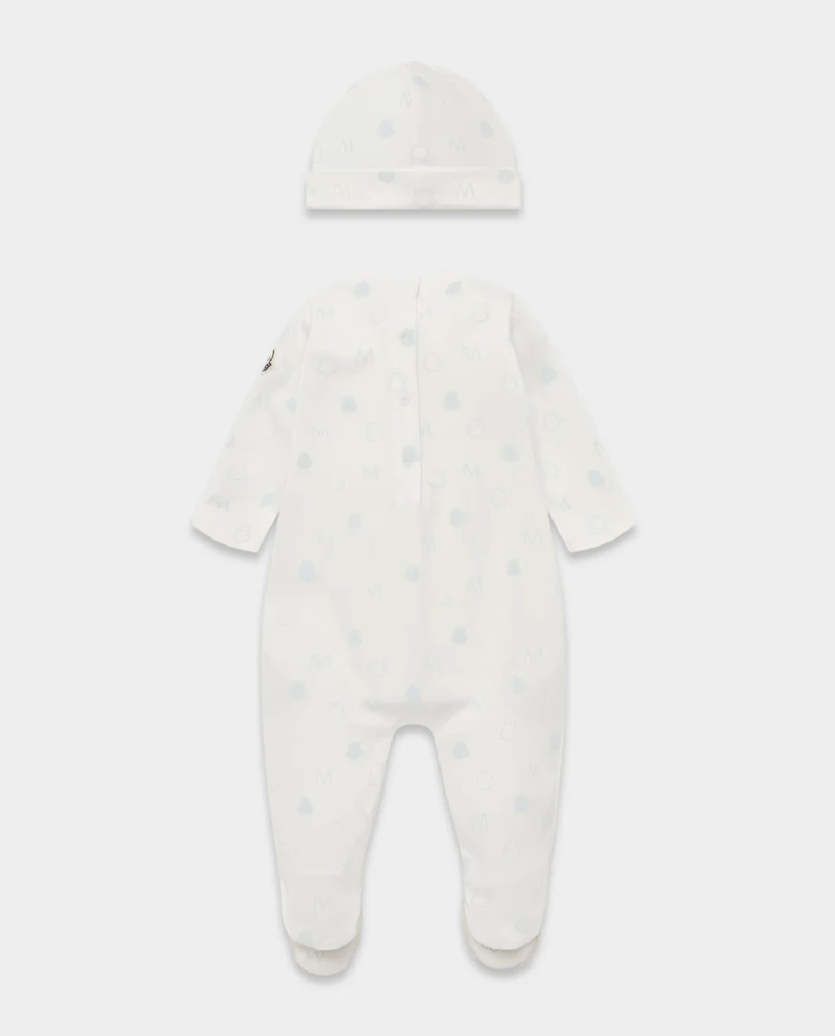 MONCLER KIDS Білий одяг для сну з шапочкою 0-2 роки