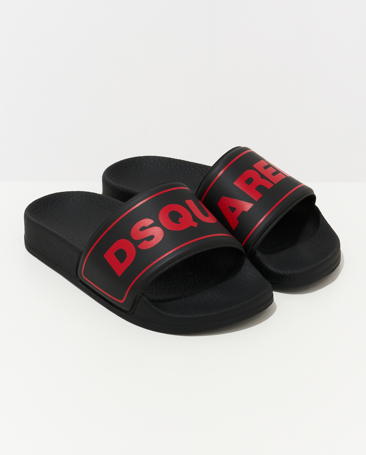 DSQUARED2 KIDS Черные шлепанцы с логотипом 