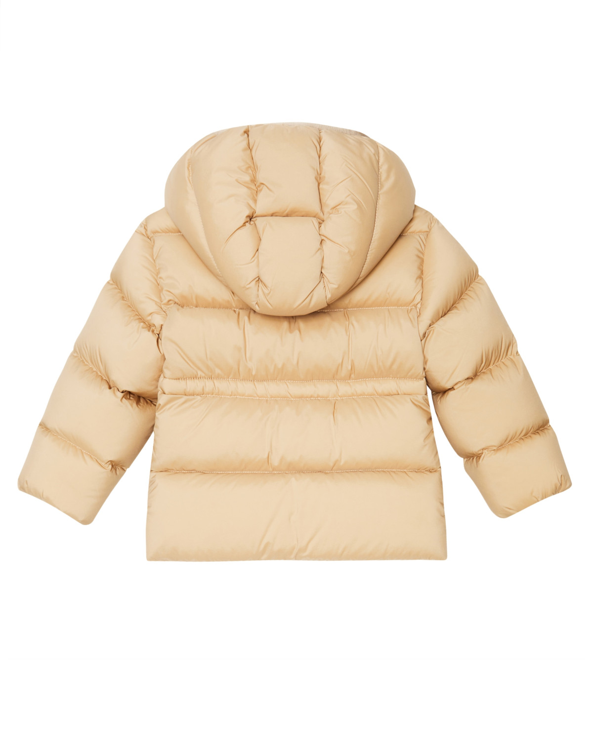 MONCLER KIDS Бежеве пальто з капюшоном 0-3 роки