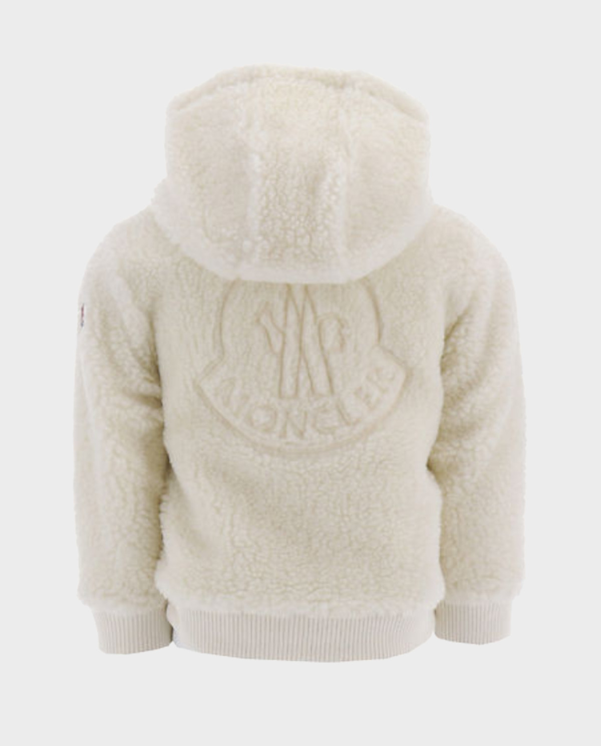 MONCLER KIDS Білий фліс із логотипом 0-3 роки