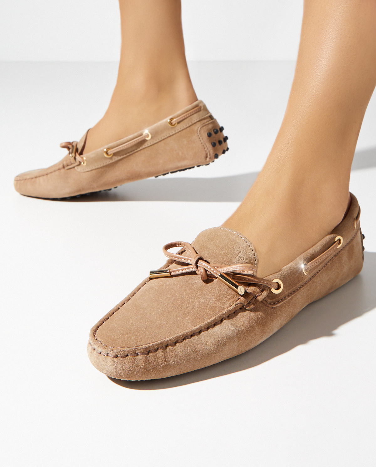 Мокасини TOD'S бежеві Gommino Driving moccasins