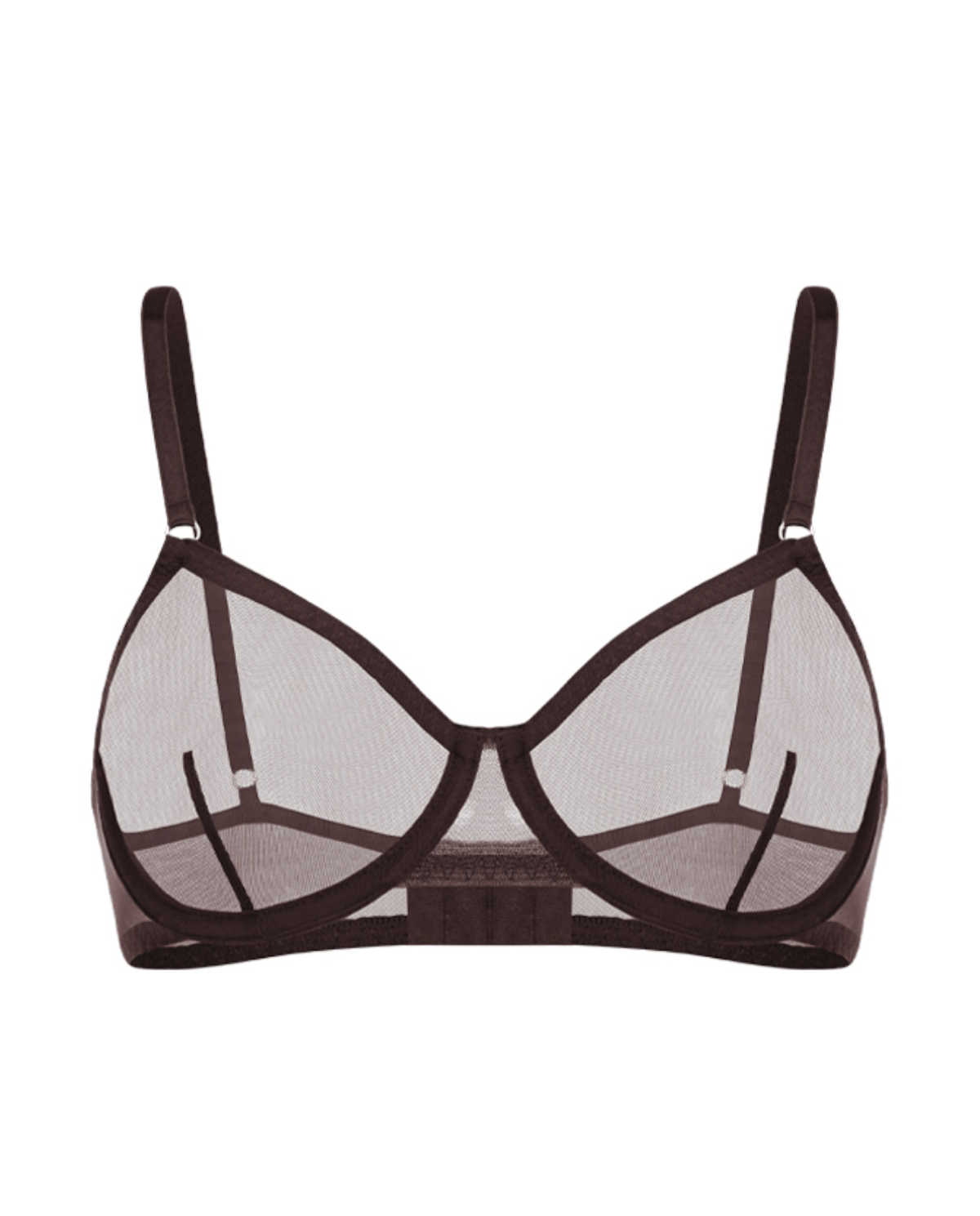 Бюстгальтер из сетки ZHILYOVA LINGERIE Brown Ocean