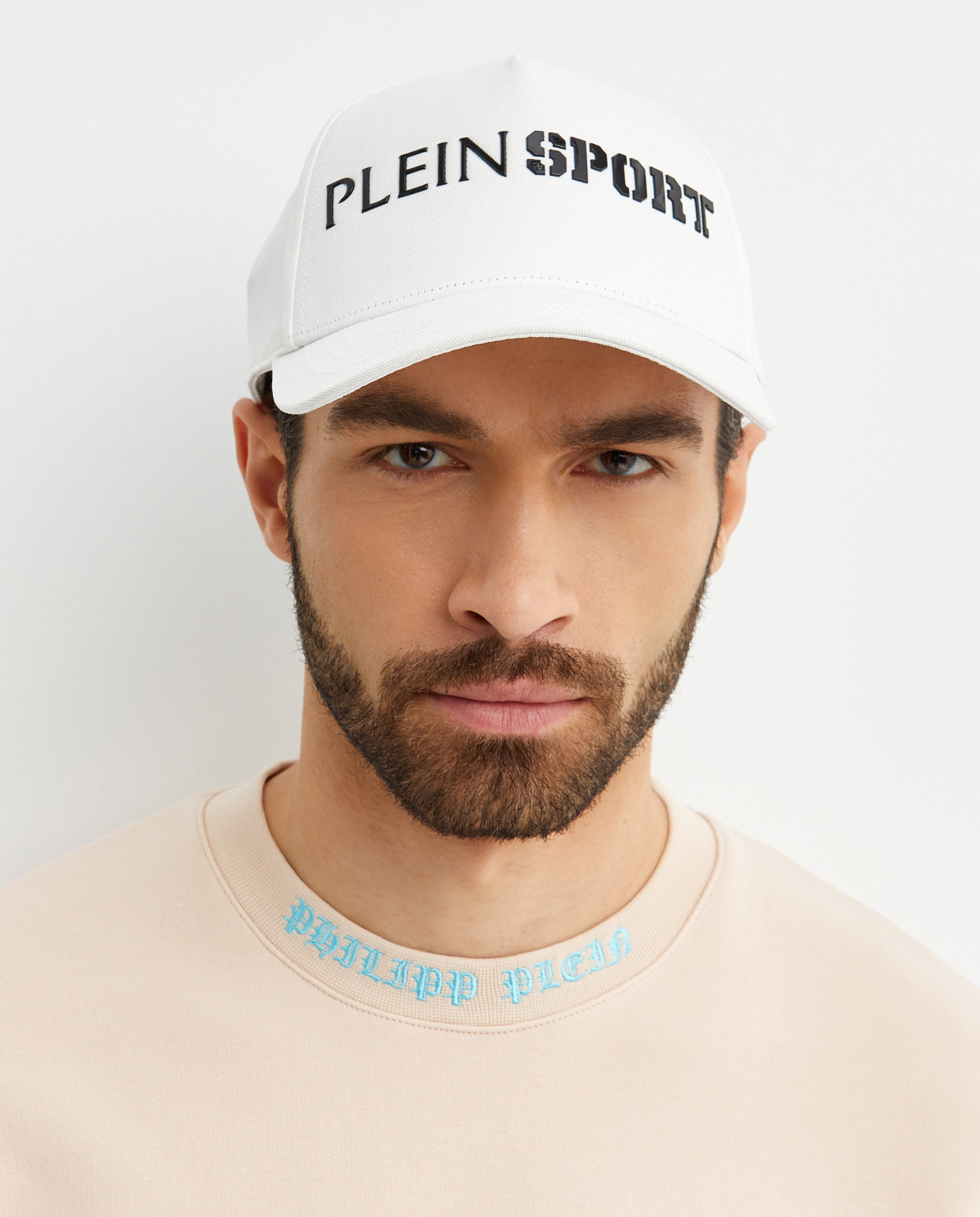 Біла бейсболка PLEIN SPORT