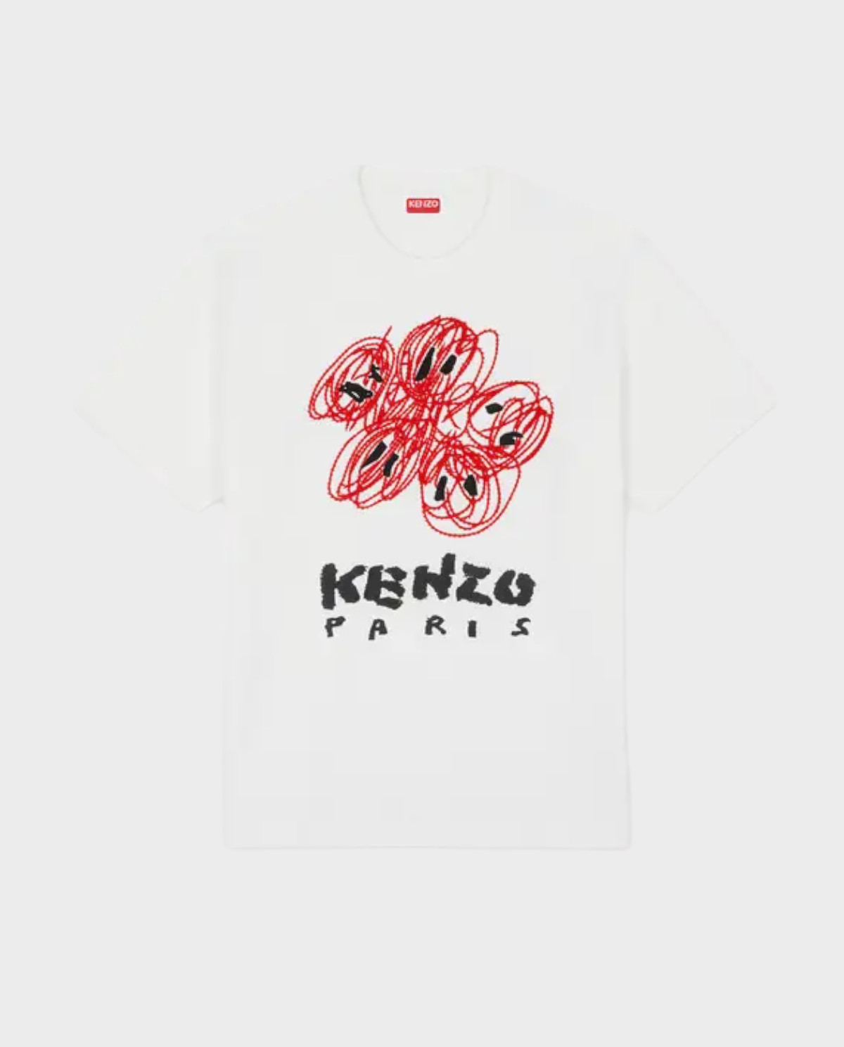 KENZO Біла сорочка з вишивкою Boke Flower