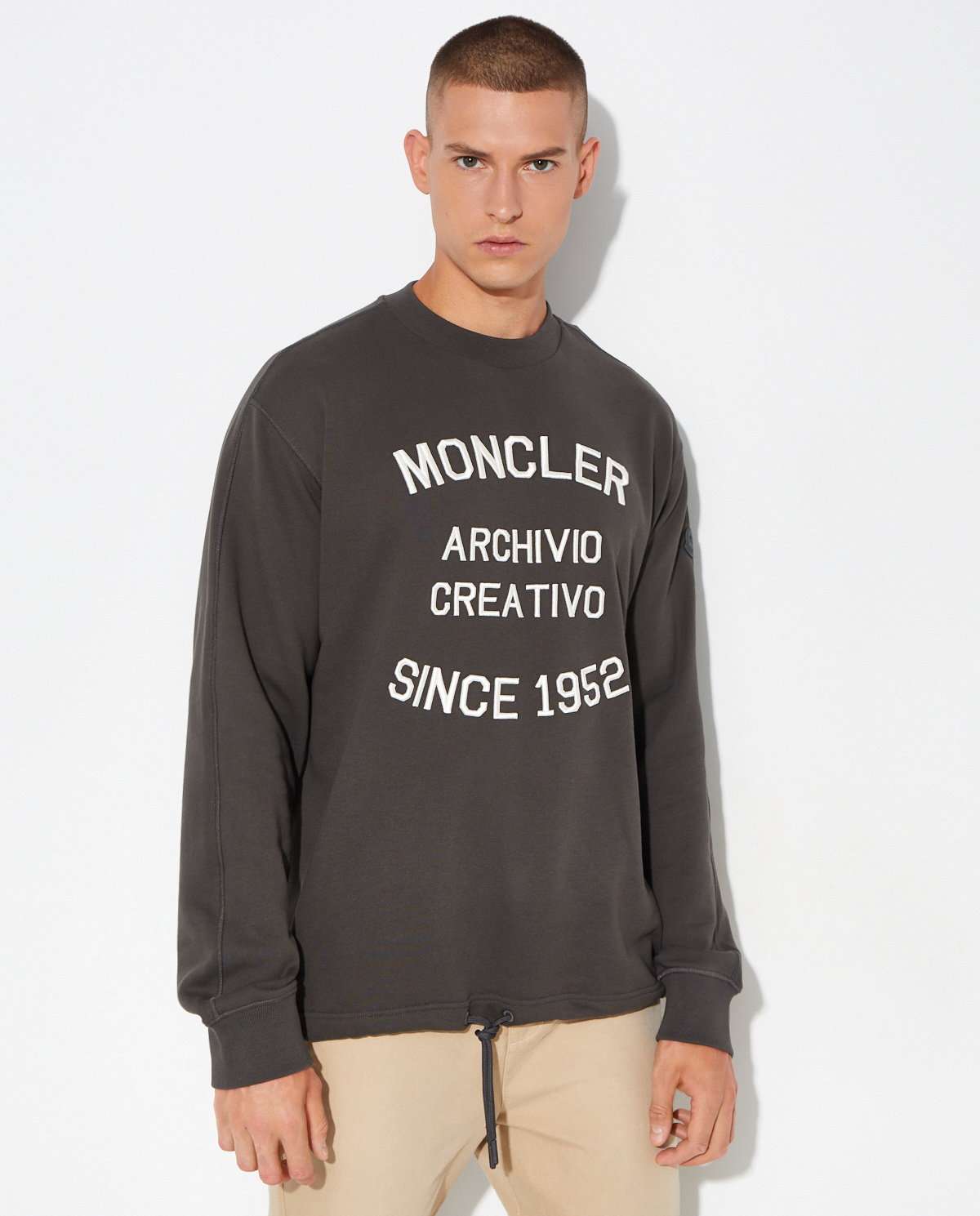 Толстовка MONCLER oversize з вишитим логотипом