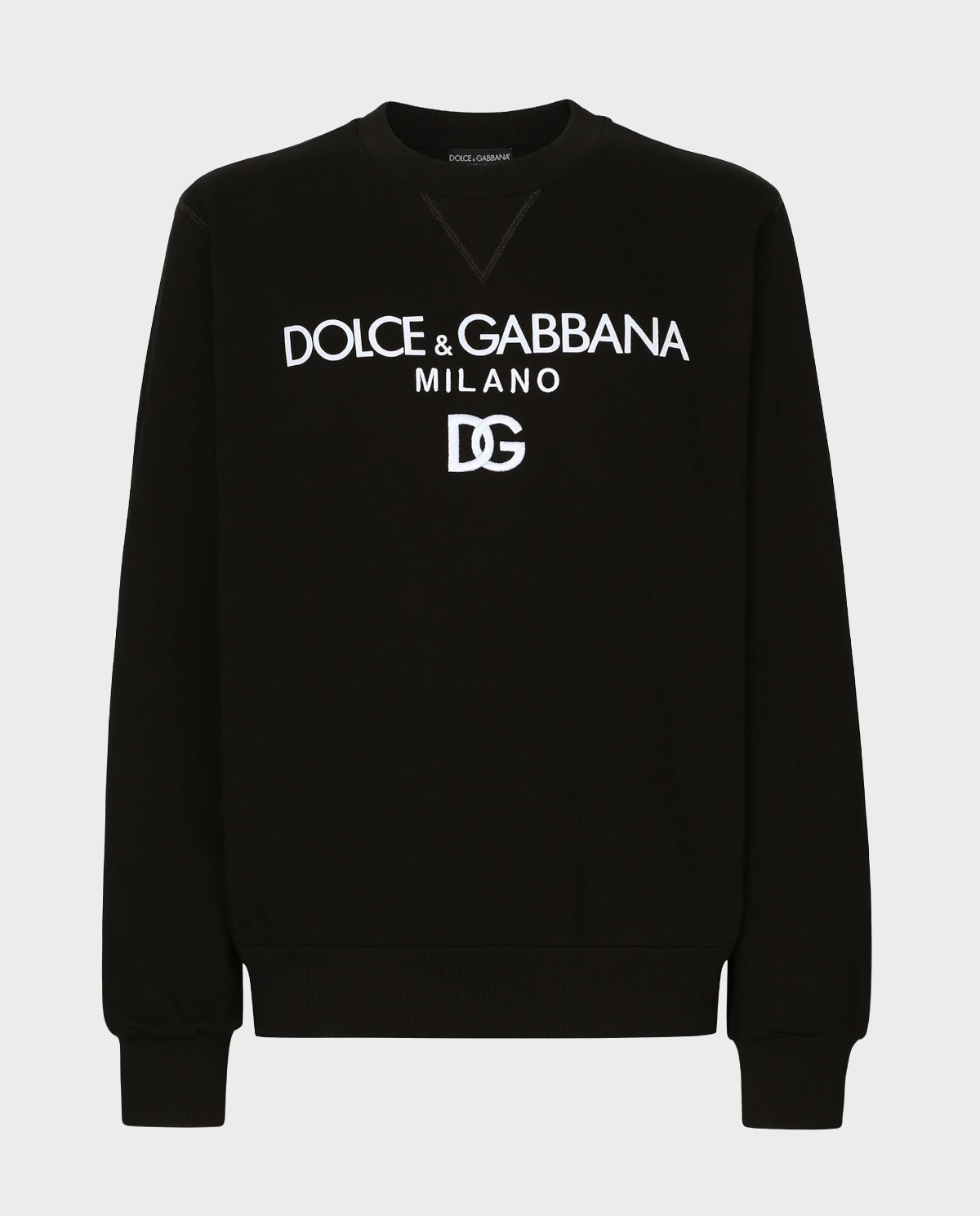 DOLCE & GABBANA Чорна толстовка з логотипом