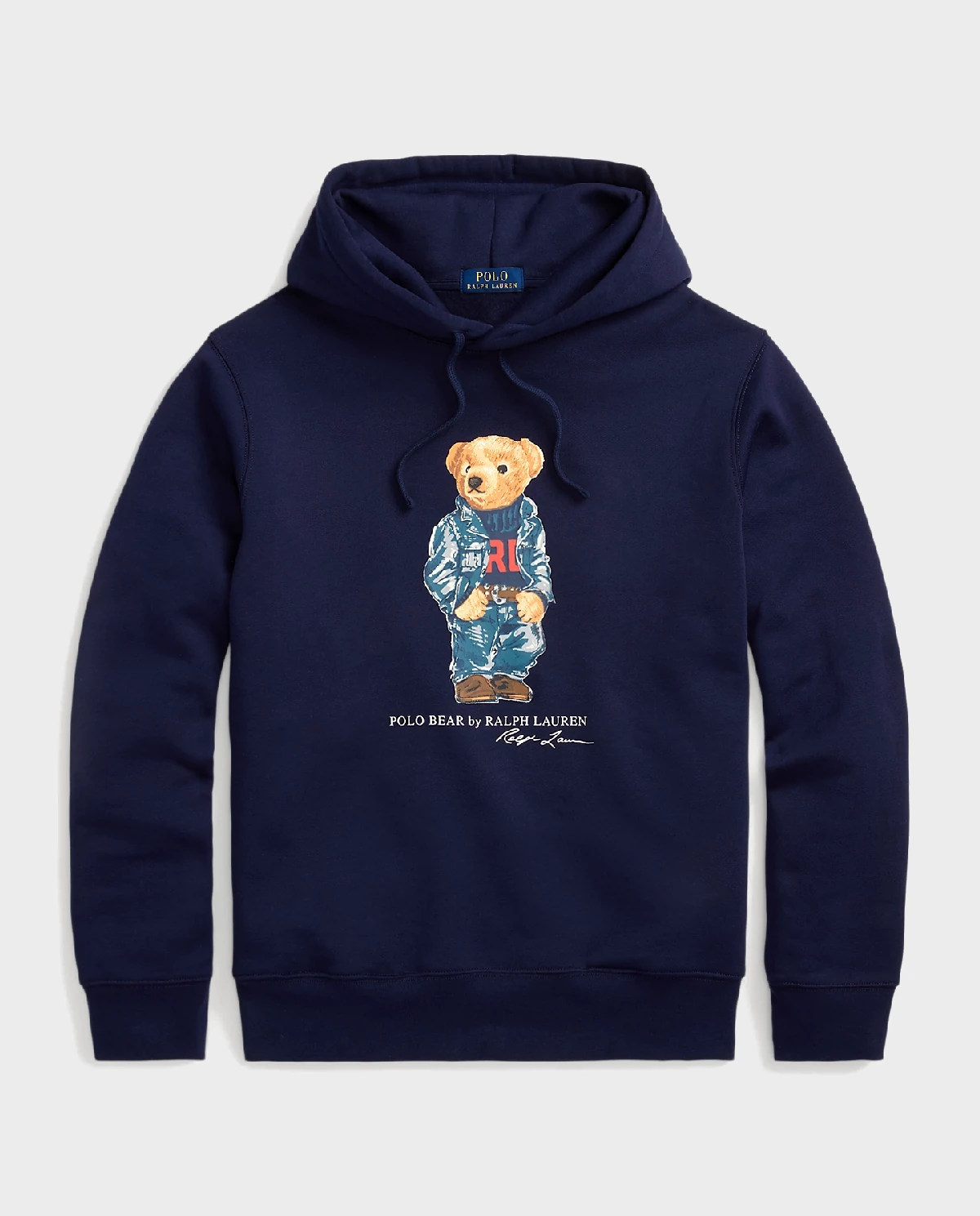 RALPH LAUREN Темно-синяя флисовая толстовка Polo Bear 