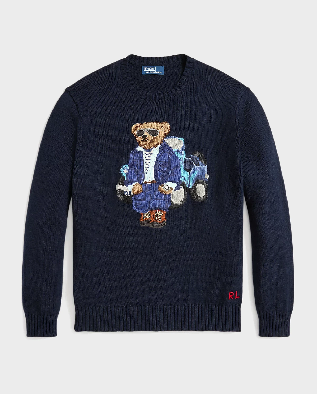 RALPH LAUREN Темно-синий джемпер Polo Bear 