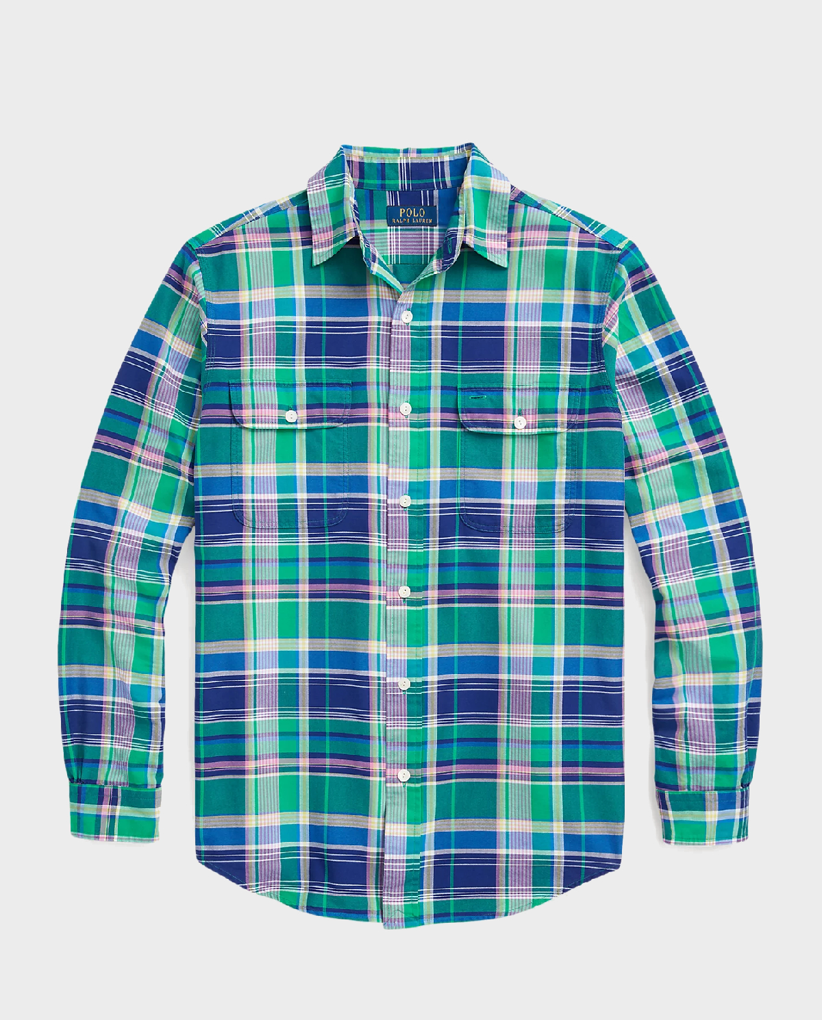 Рубашка RALPH LAUREN Oxford Checked Custom Fit Shirt 