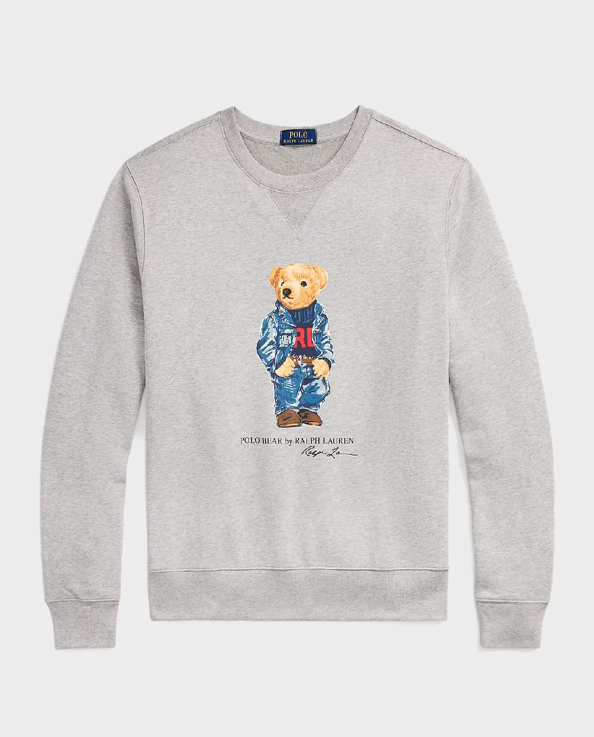 RALPH LAUREN Серая флисовая толстовка Polo Bear 