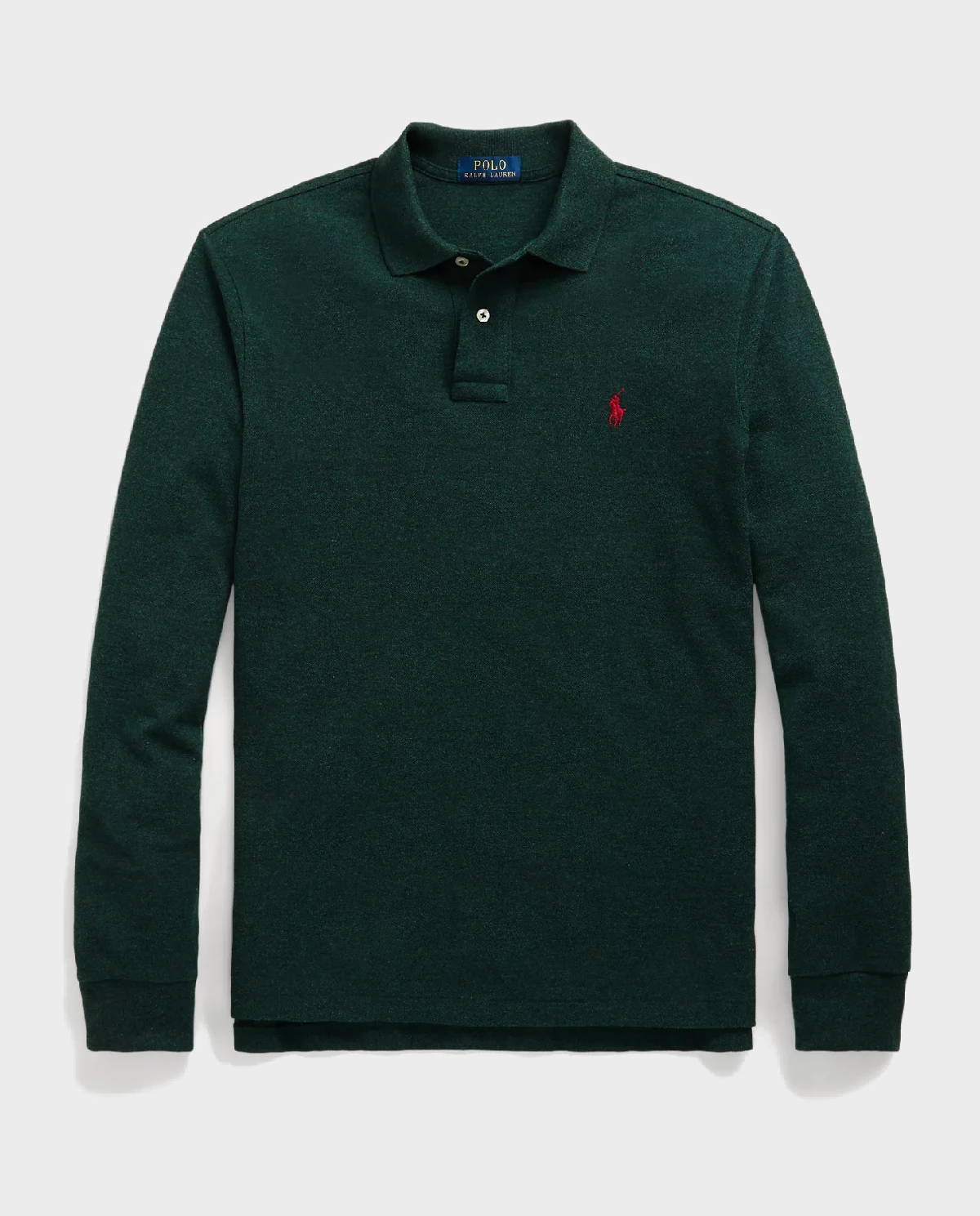 Блузка-поло RALPH LAUREN Green Custom Slim Fit 