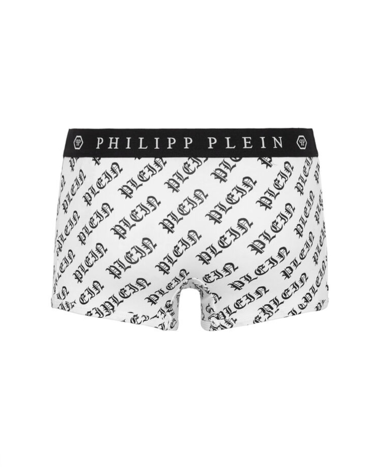 PHILIPP PLEIN Білі труси-боксери з готичним логотипом