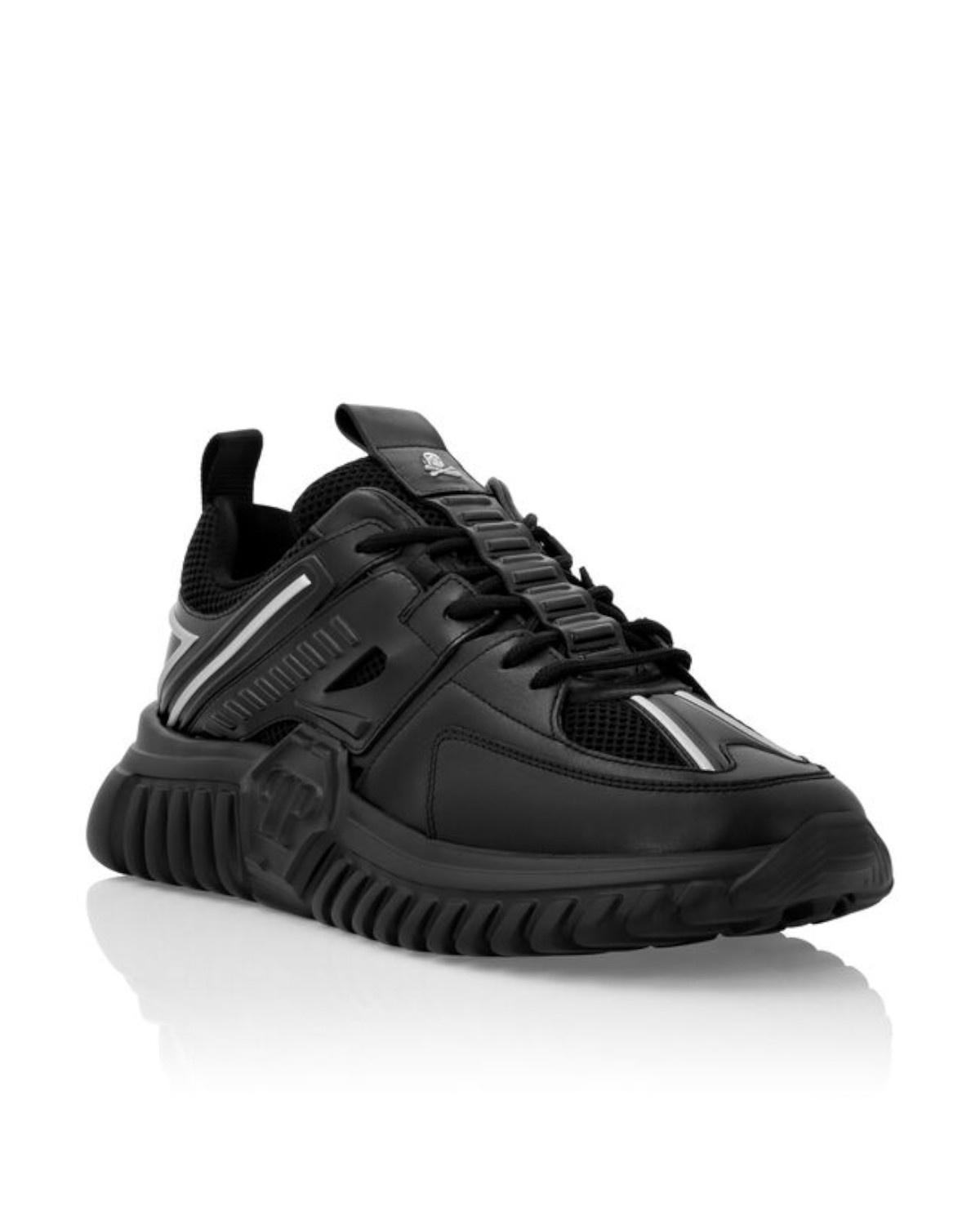 Черные кроссовки PHILIPP PLEIN Runner Hexagon