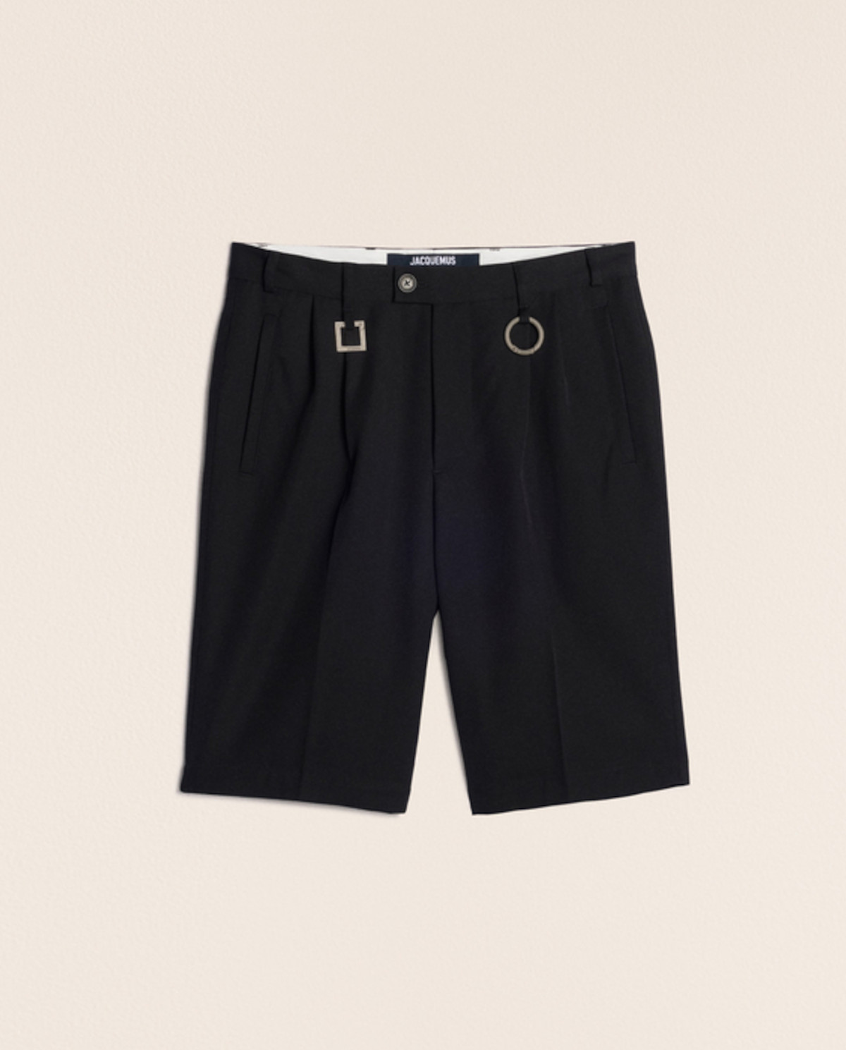 JACQUEMUS Чорні шорти Le Short Rond Carre