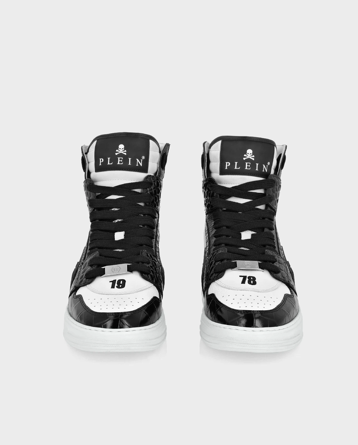 Кроссовки из крокодиловой кожи с тиснением PHILIPP PLEIN Phantom Kick$