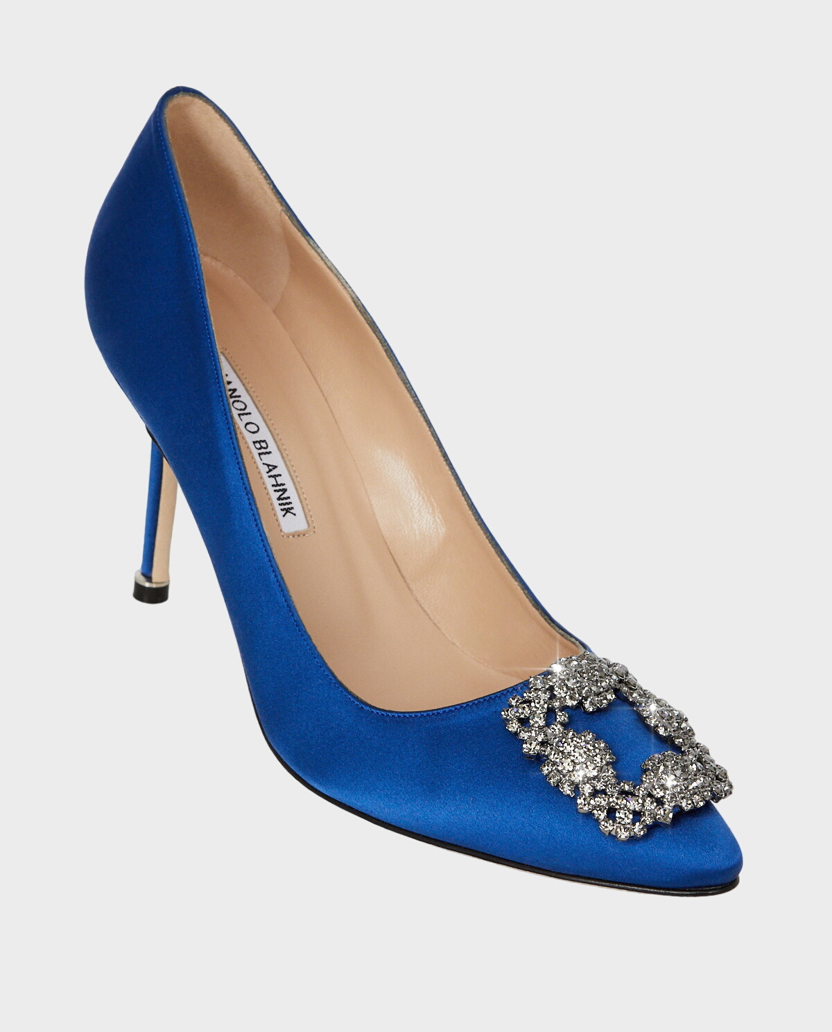 MANOLO BLAHNIK Голубые шпильки Hangisi 9 см